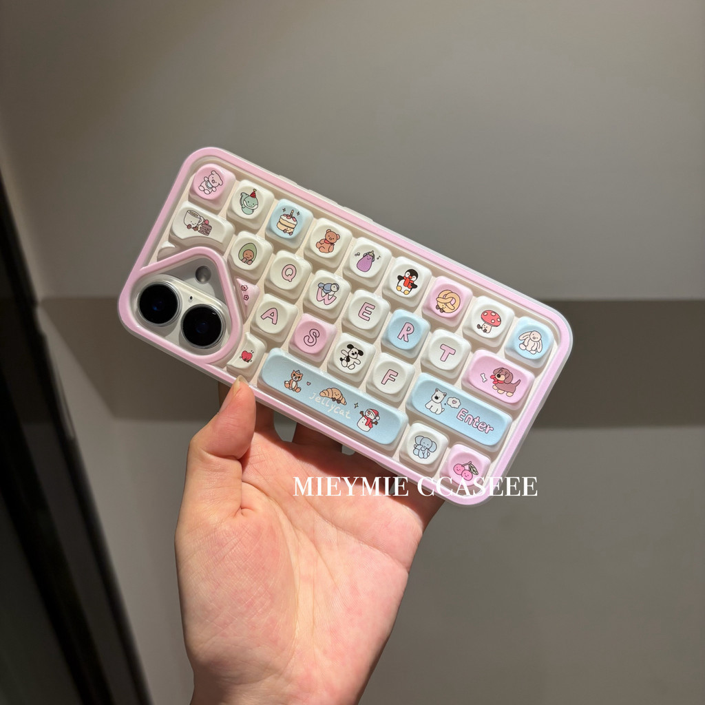 New Ins brown cute brown biscuits keyboard cardboard phone case for ...
