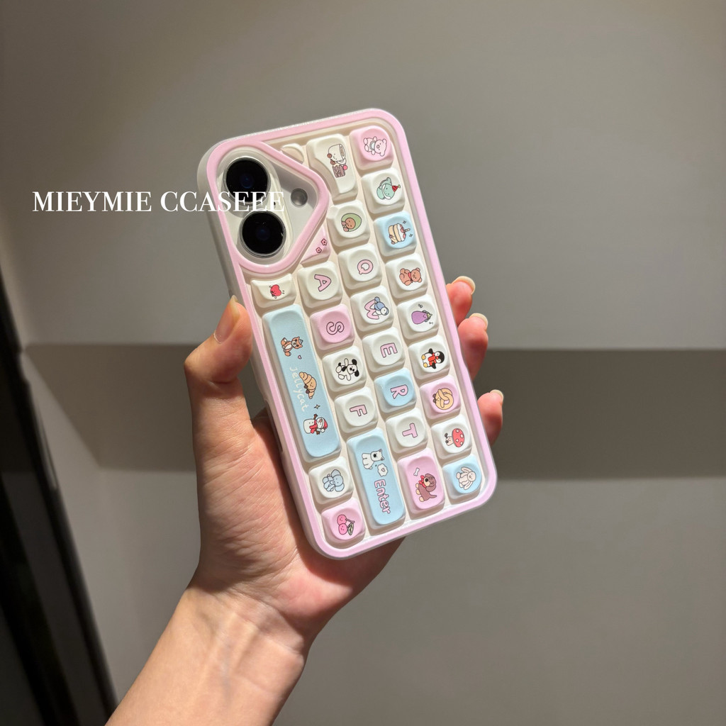 New Ins brown cute brown biscuits keyboard cardboard phone case for ...