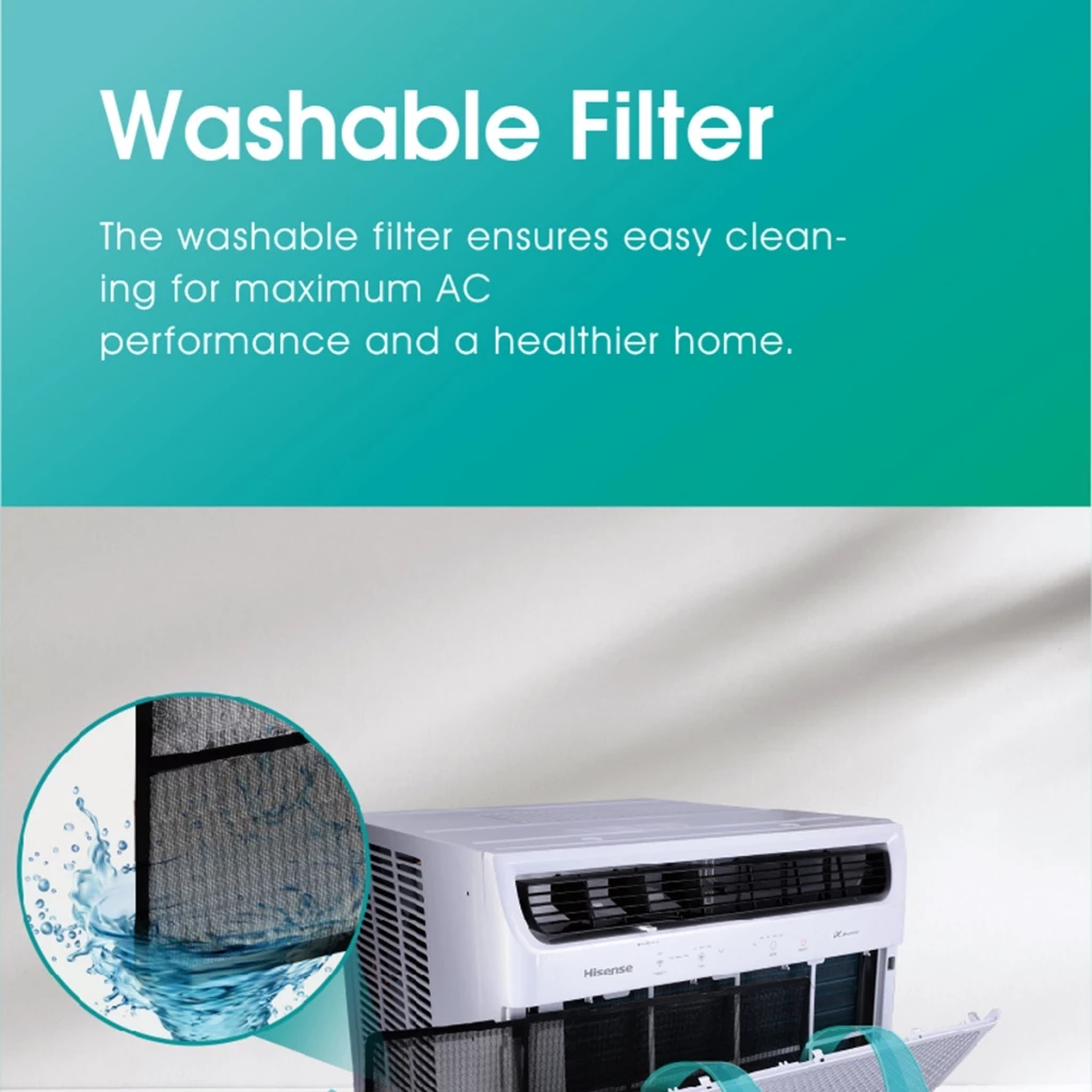 Hisense Inverter Window 1.5HP Aircon (AW-12TR5RF) | Shopee Philippines