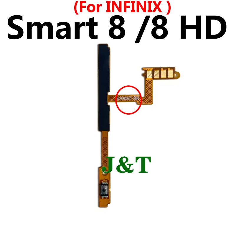 For Infinix Smart 8 /8 HD X6525 Power On Off Flex Switch Button Volume ...