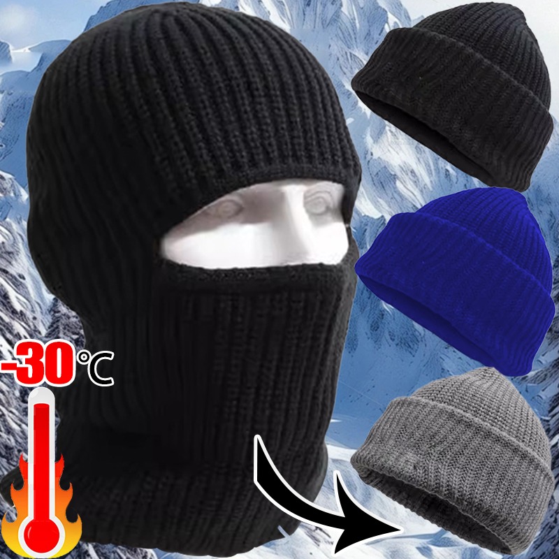 Winter Cold Proof Face Mask Unisex Acrylic Skullies Anti Freeze Injury ...