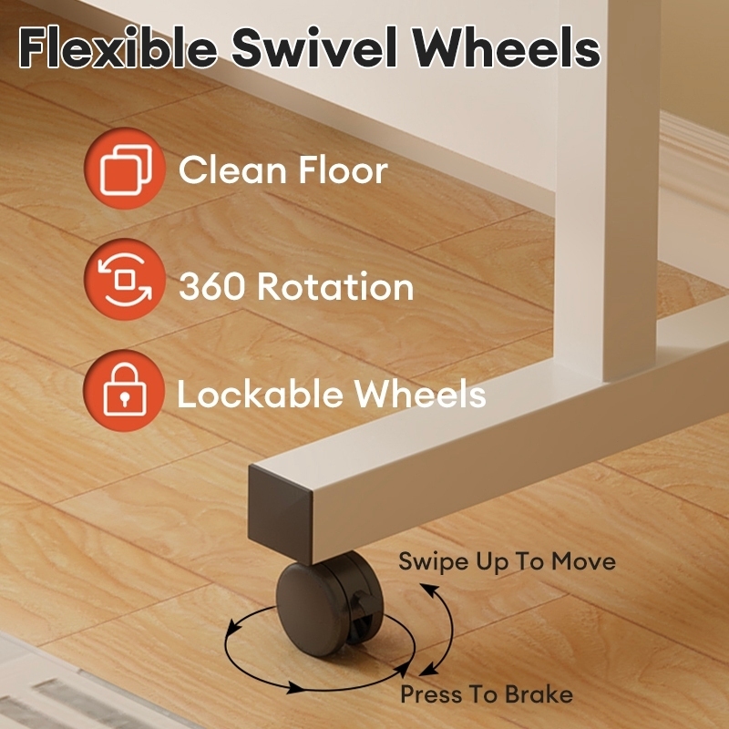 Folding Table Computer Table Study Table With Wheels Sofa Side Table ...