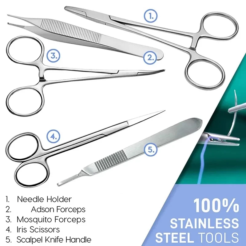 7 pcs /set dissector Microscope dissecting tool kit Biology student ...