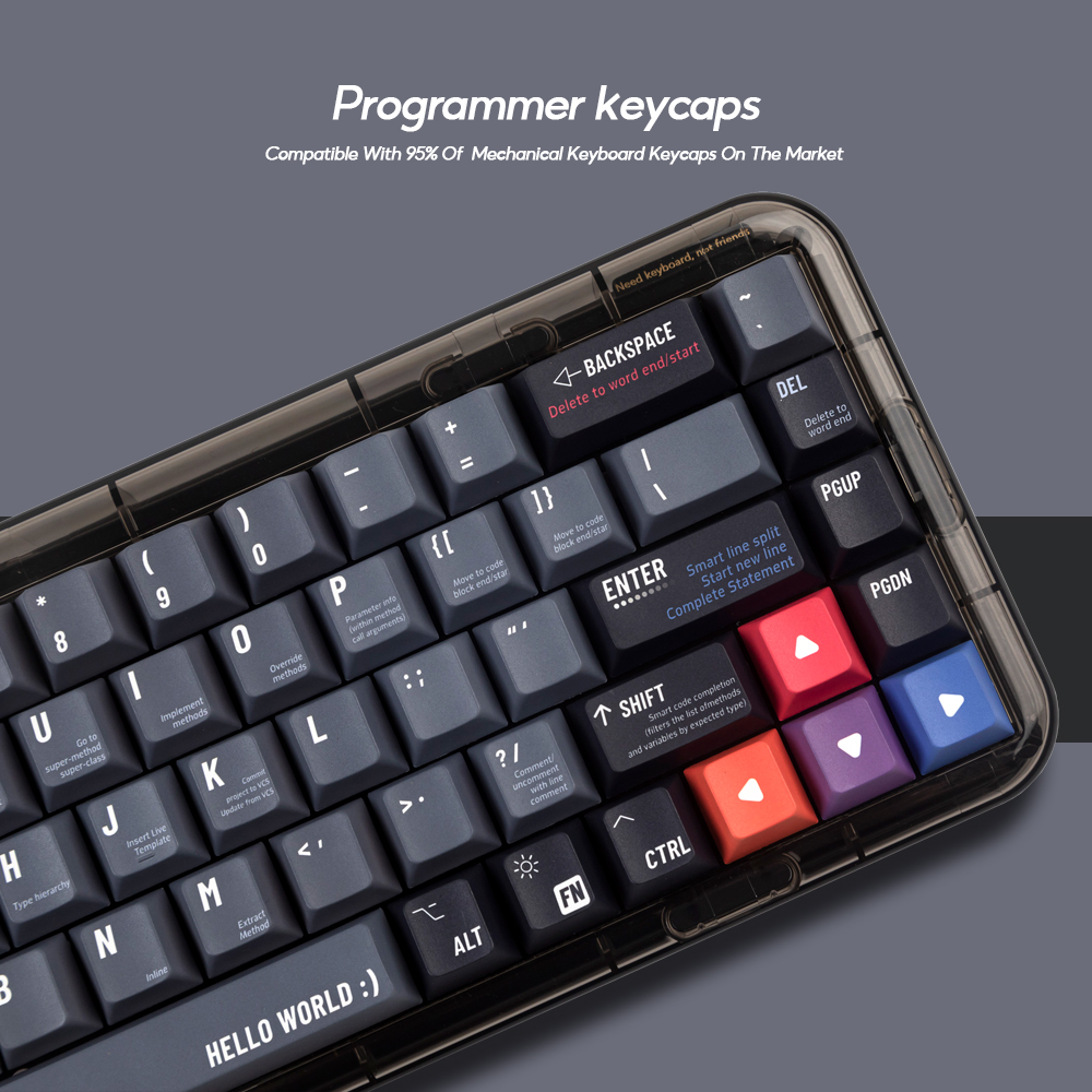 Programmer Keycaps 135-key PBT Set MDA Profile Keycaps Mechanical ...