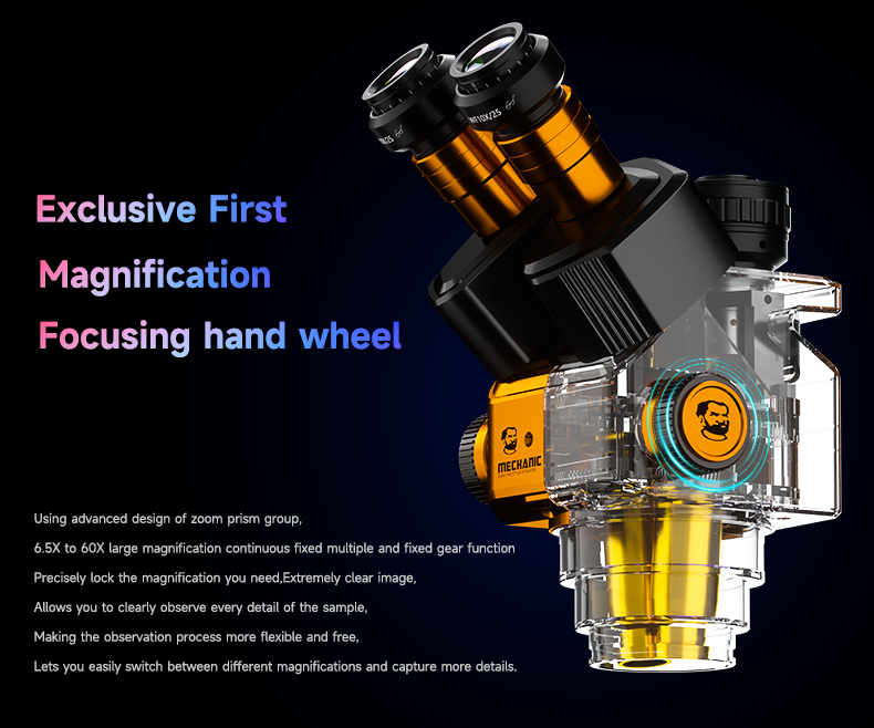Mechanic ROBOT Z4 Magnification Synchronous Zoom Microscope Cell Phone ...