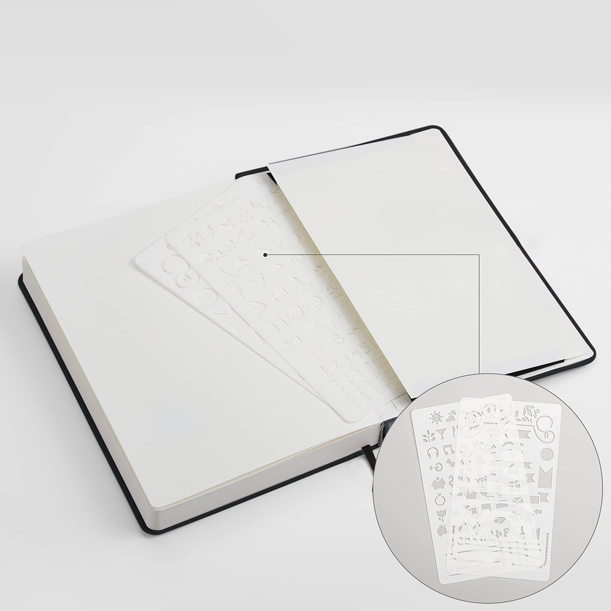 100GSM Bullet Dotted Notebook A5 Cloth Hardcover Journal Planner 160 ...