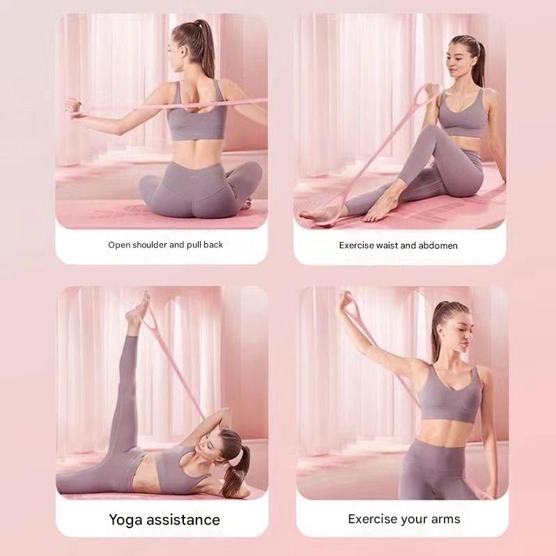[COD] Yoga Elastic Stretch Band Resistance Rope Fitness Pilates Rubber ...