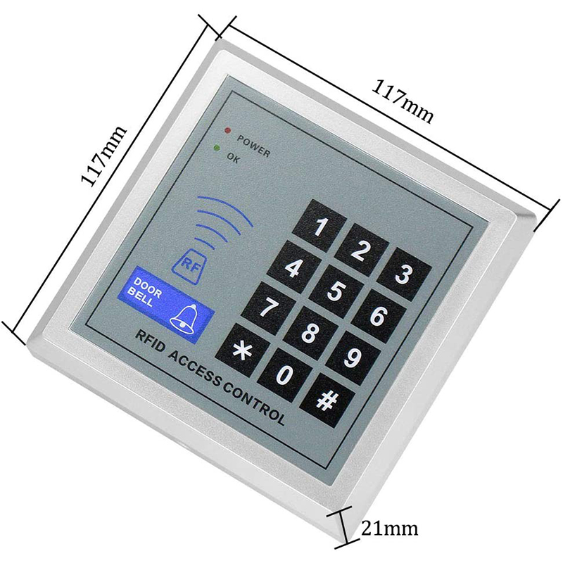 RFID Keyboard Access Control Keypad 125KHz EM Key Cards Standalone ...