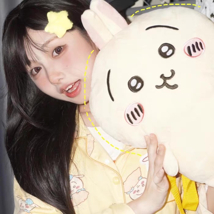 Roffatide Chiikawa Hachiware Usagi Pluizige Rugzak - Kawaii JK Tas Voor Vrouwen