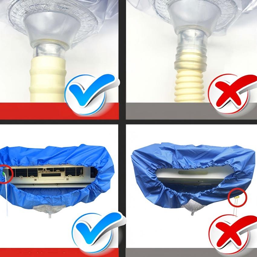 Split type aircon cleaning cover double waterproof layer | Shopee ...