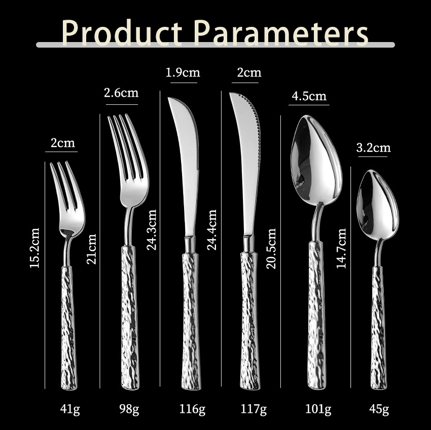 High Grade Western Tableware Food Grade 304 Stainless Steel Knife And ...