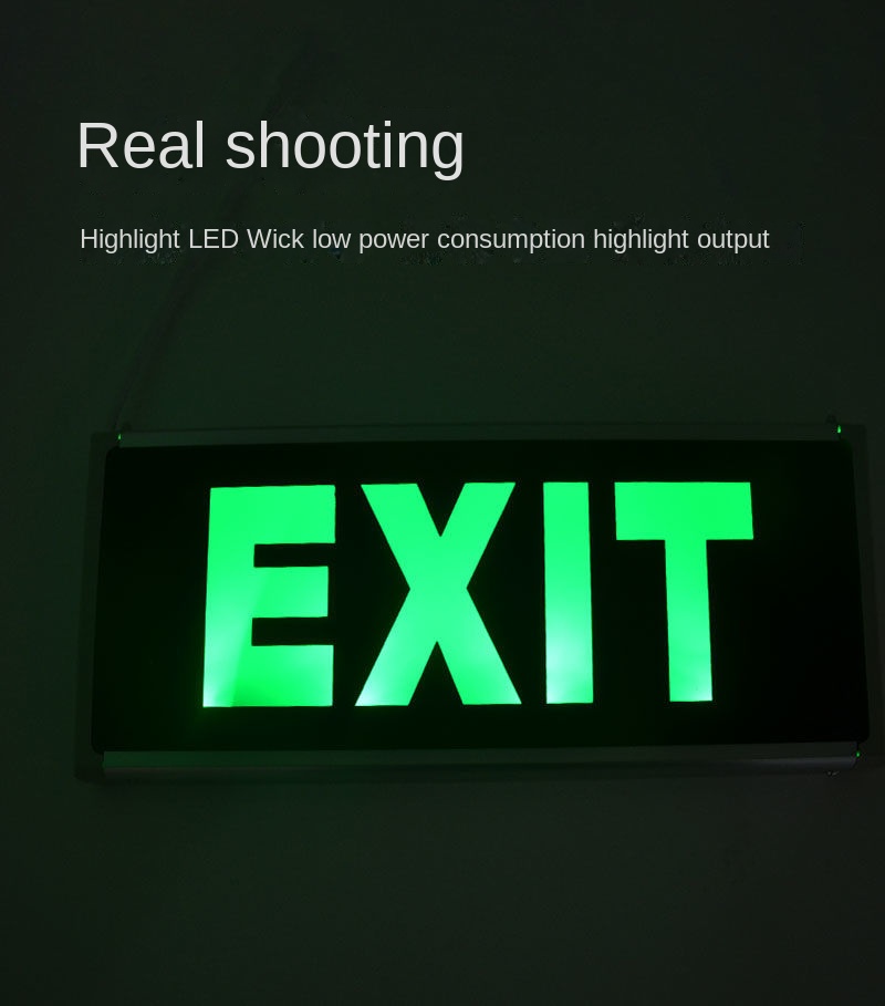 Exit LED Light Sign Office Construction Restaurant Shop Store Building ...