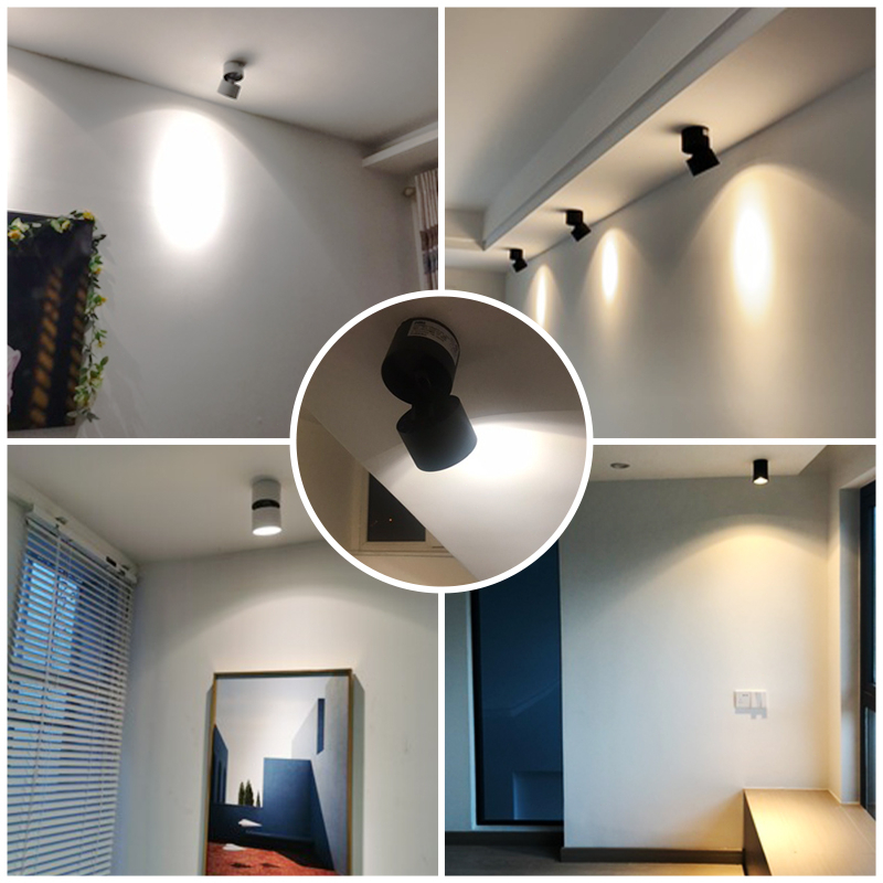 LED Foldable Downlight 3 Colors Pin Light Spotlight Surface Mounted ...