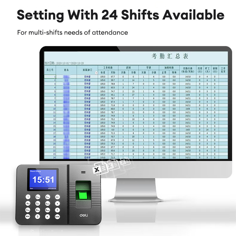 Deli Absences Fingerprint Attendance Machine Fingerprint Recognition 2. ...