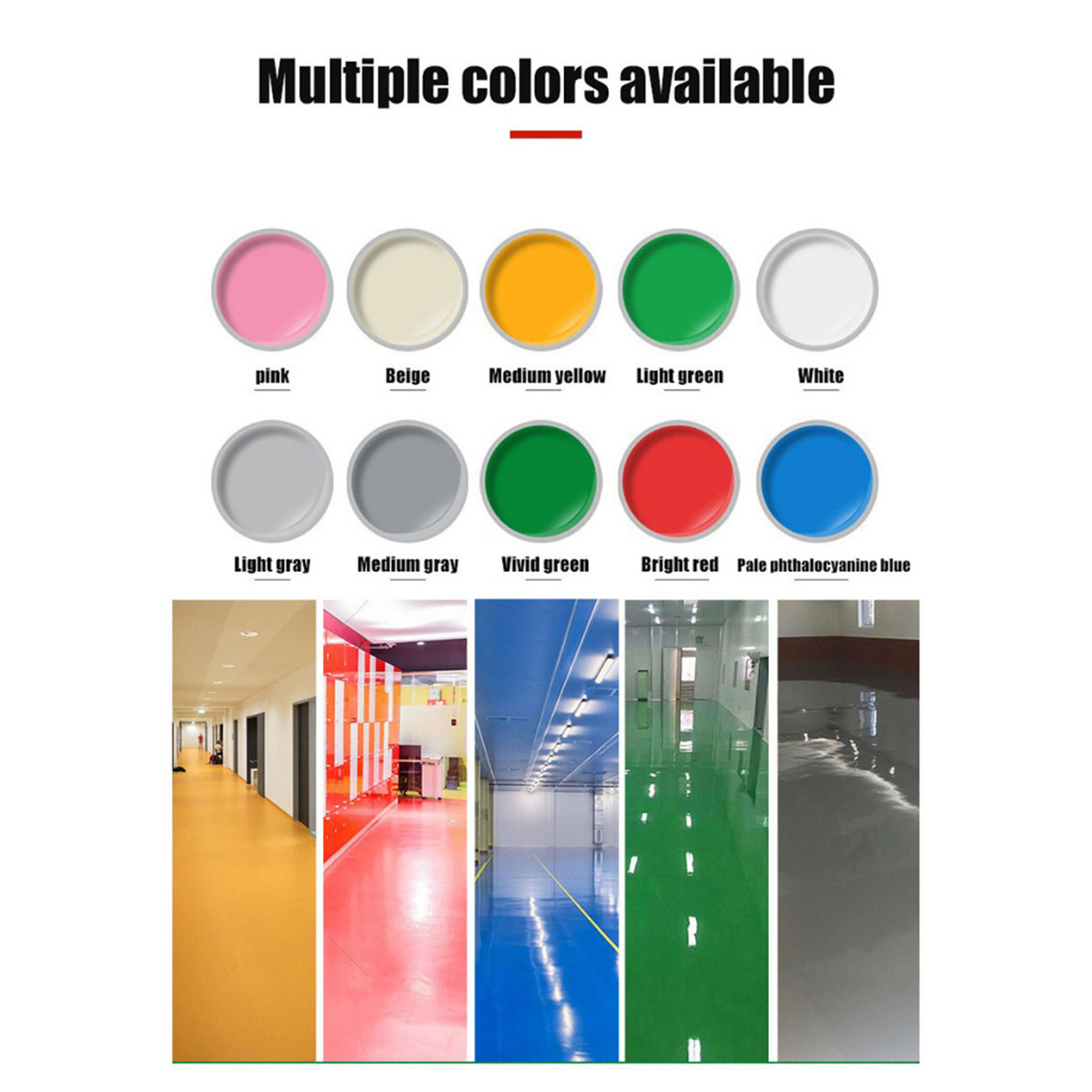 1KG 3 In 1 Epoxy Floor Paint Anti Slip Wear Resistant Waterproof for ...