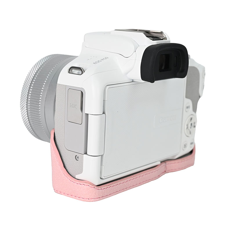 R50 Casing PU Leather Case for Canon EOS R50 Camera Bag Half Body Cover ...