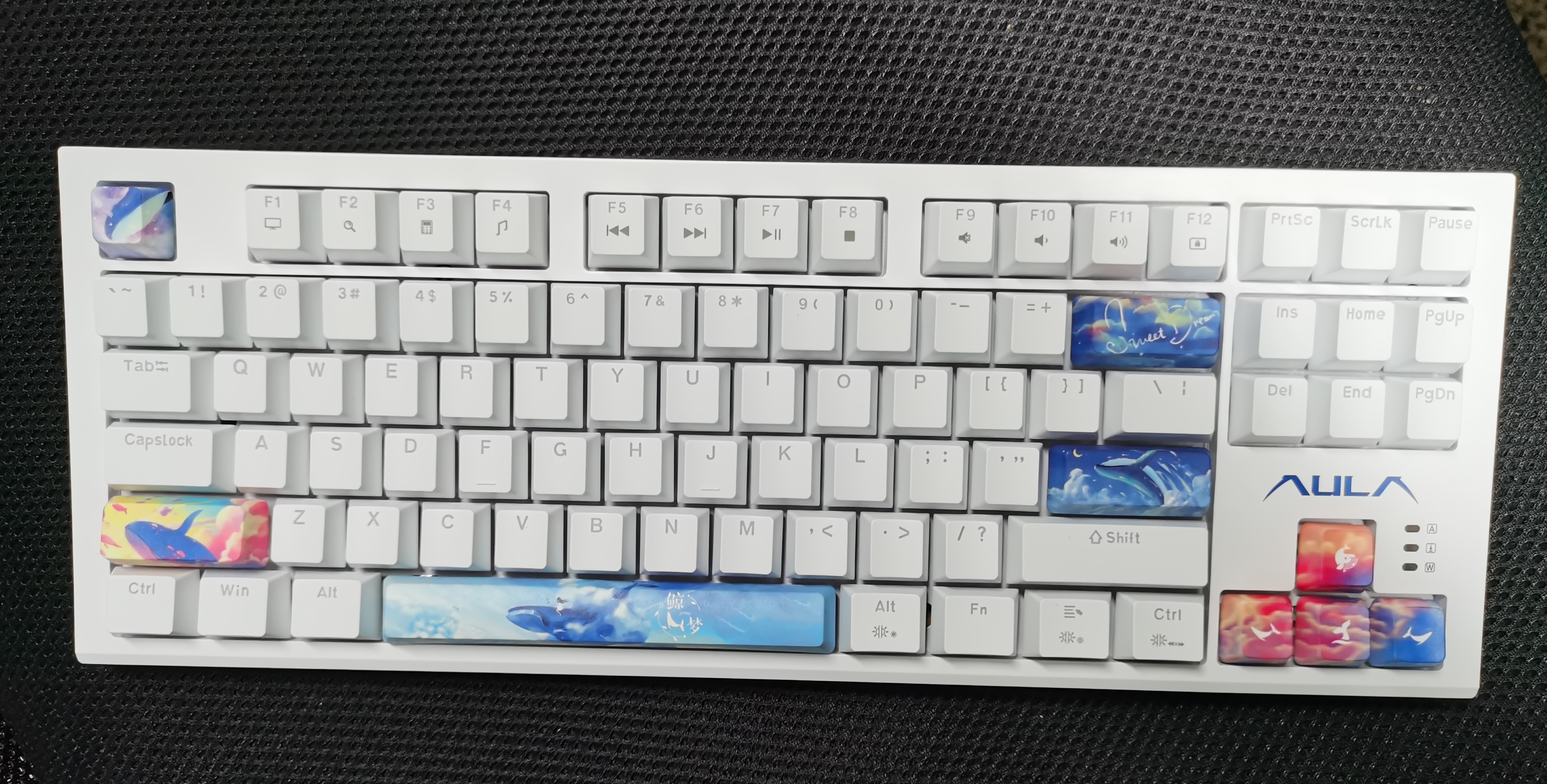 Aula F3387 Whale Theme Mechanical Keyboard Wired Hot Swap Blue Light ...