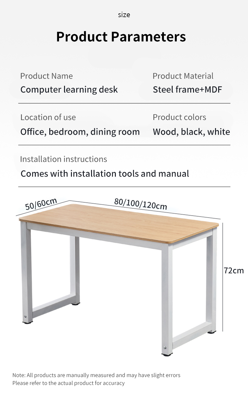 BRTHORY Home Office Table Study Table Conference Table Modern Table ...