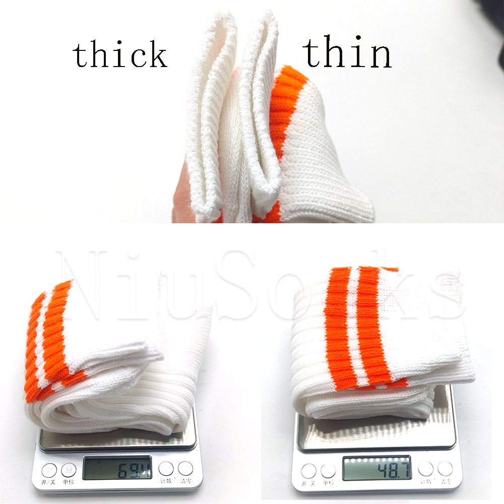 Classic solid color mid-rise socks for men and women four-season sports ...