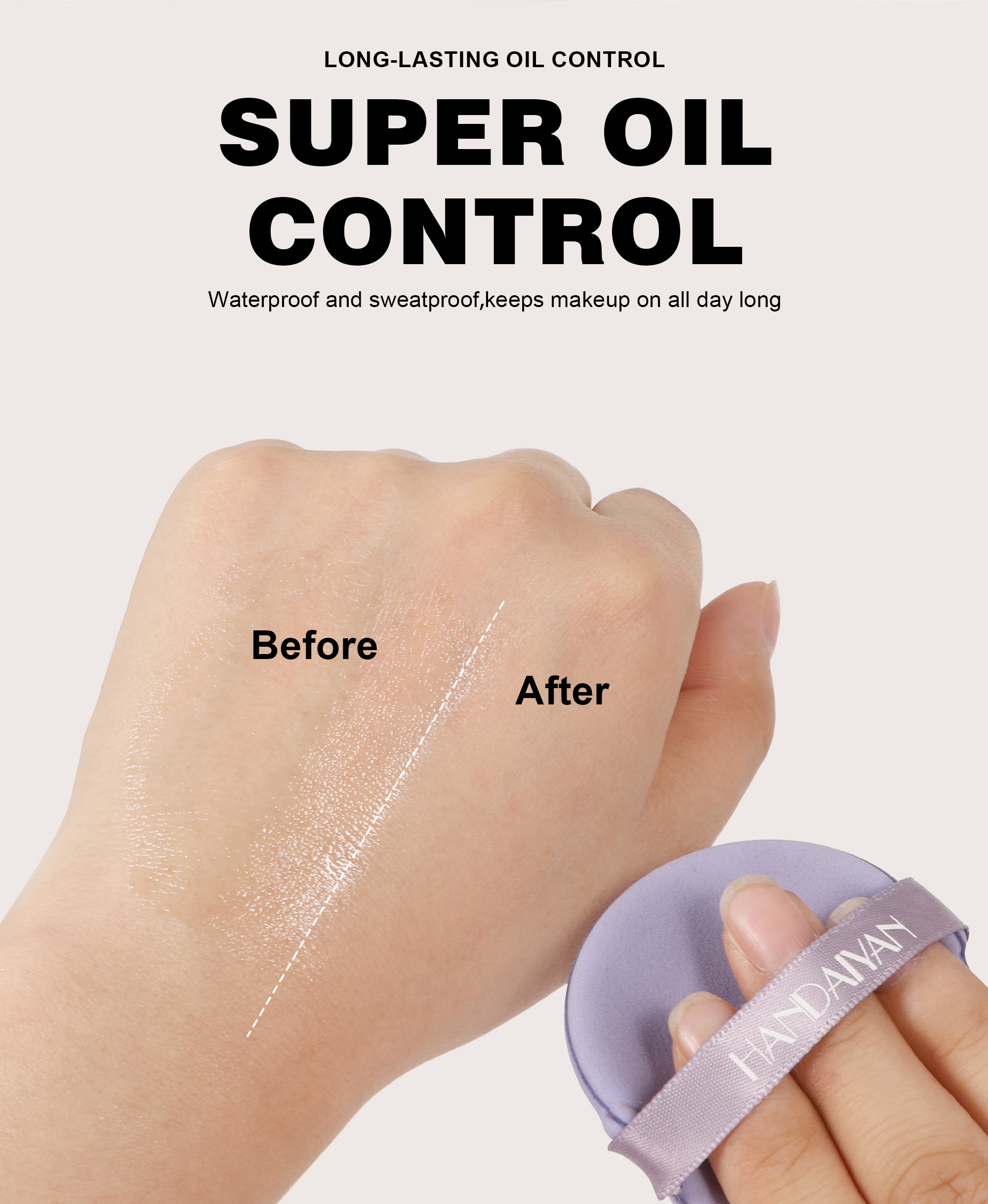 Light Mist Waterproof Oil Control Matte Concealer Setting Cream with ...