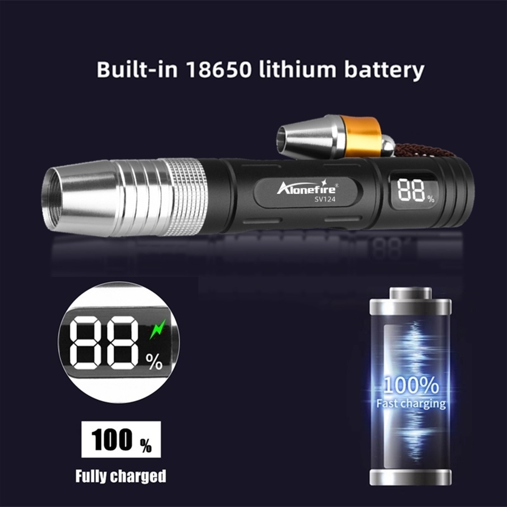 Alonefire SV124 4-In-1 Jade Detector Light UV 365nm Rechargeable ...