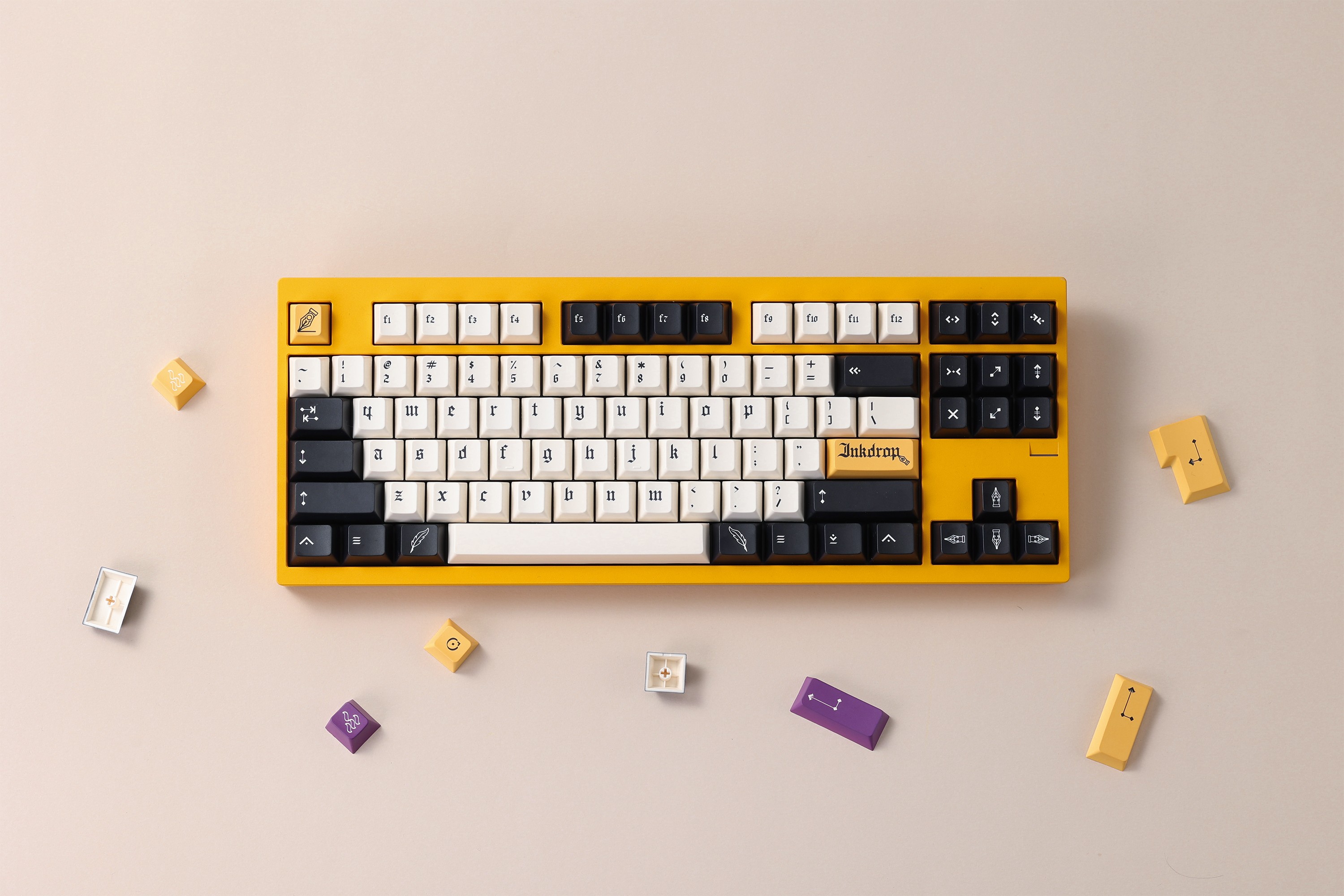 PBTfans Ink drop KBDfans keycaps | Shopee Philippines