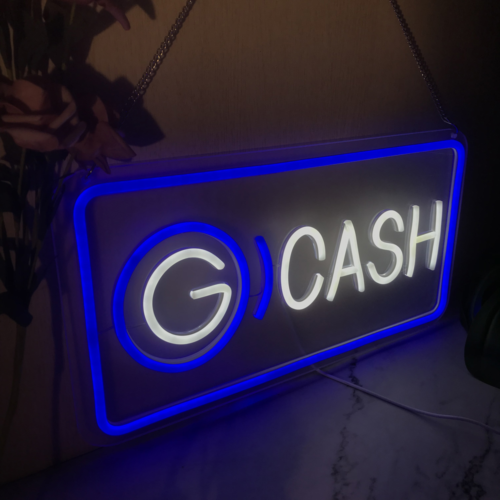Gcash Signage LED Light Cash Neon Sign For Business Letter Neon Light ...