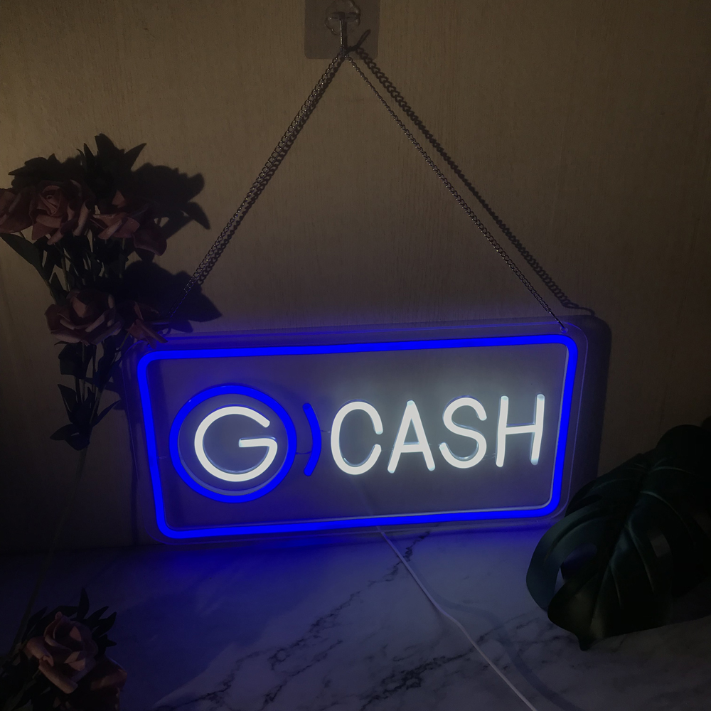 Gcash Signage LED Light Cash Neon Sign For Business Letter Neon Light ...