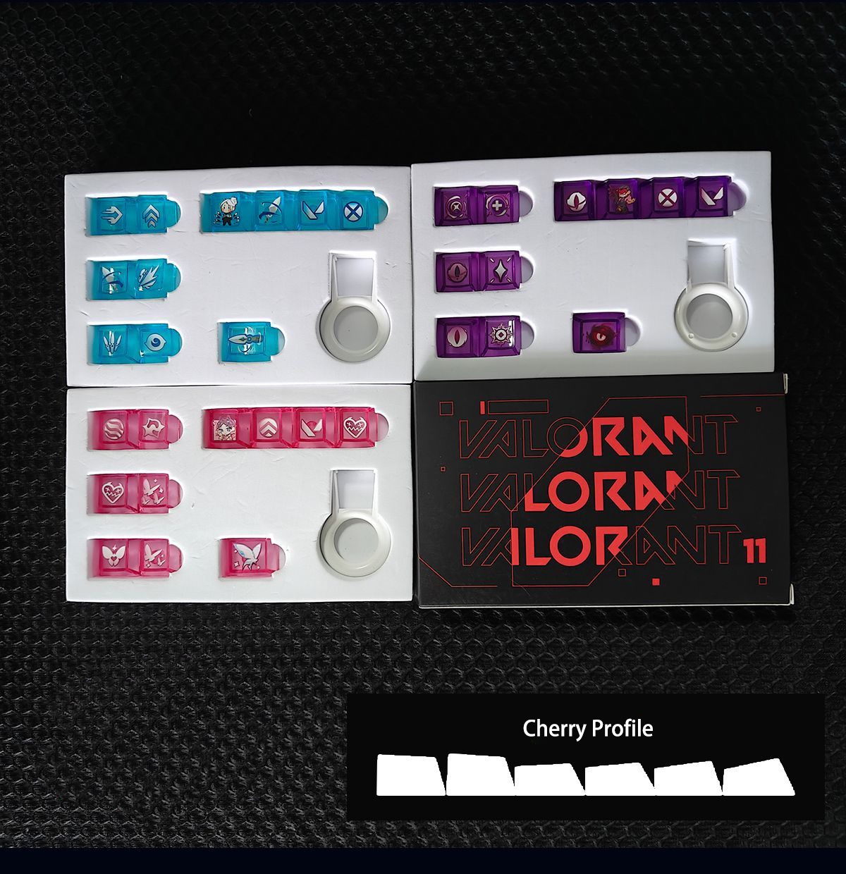 VALORANT Transparent Keycaps Agent Skills SET PC Material For ...