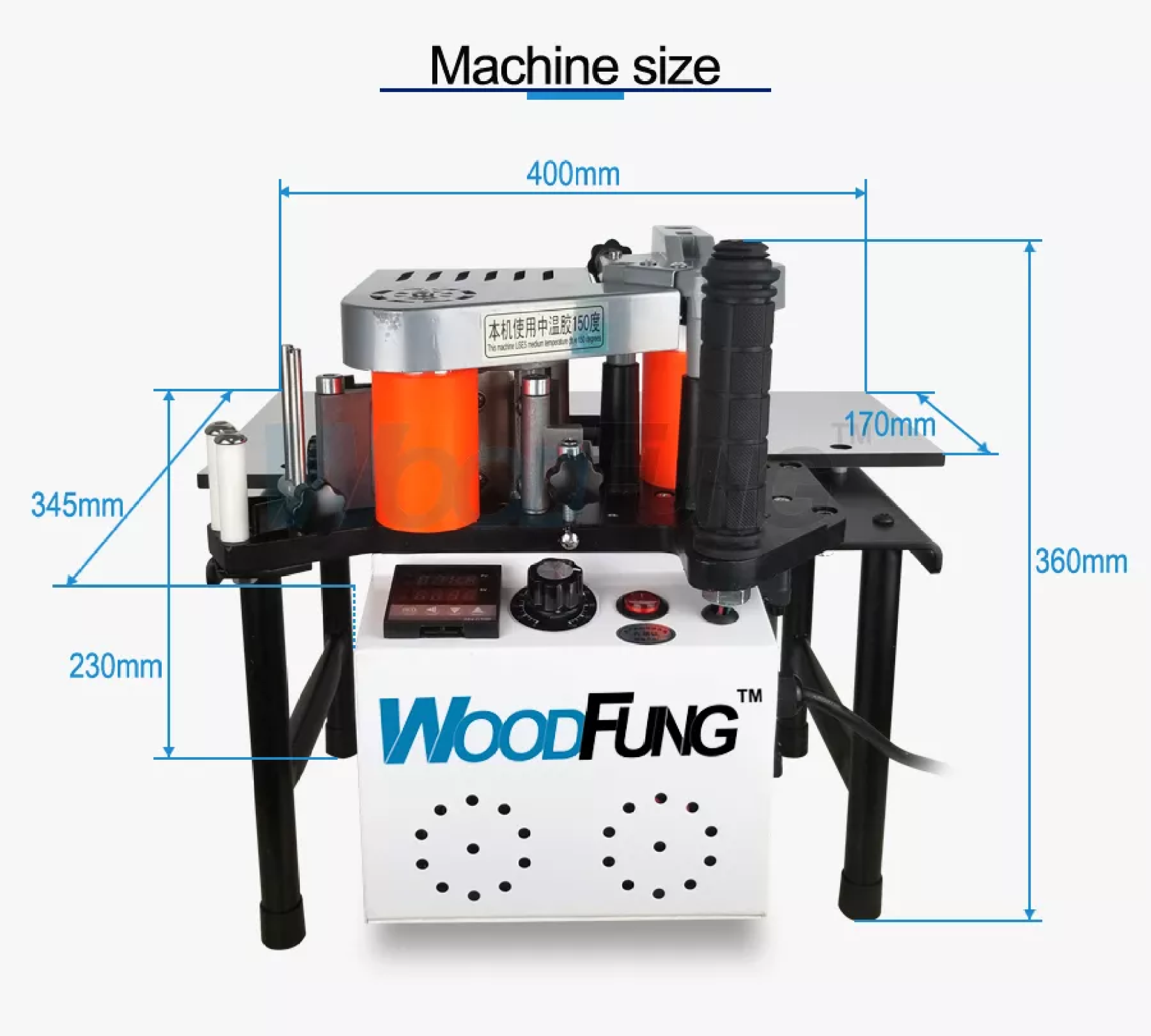 WF102B Woodworking PVC/ABS Portable Edge Banding Machine,Straight And ...