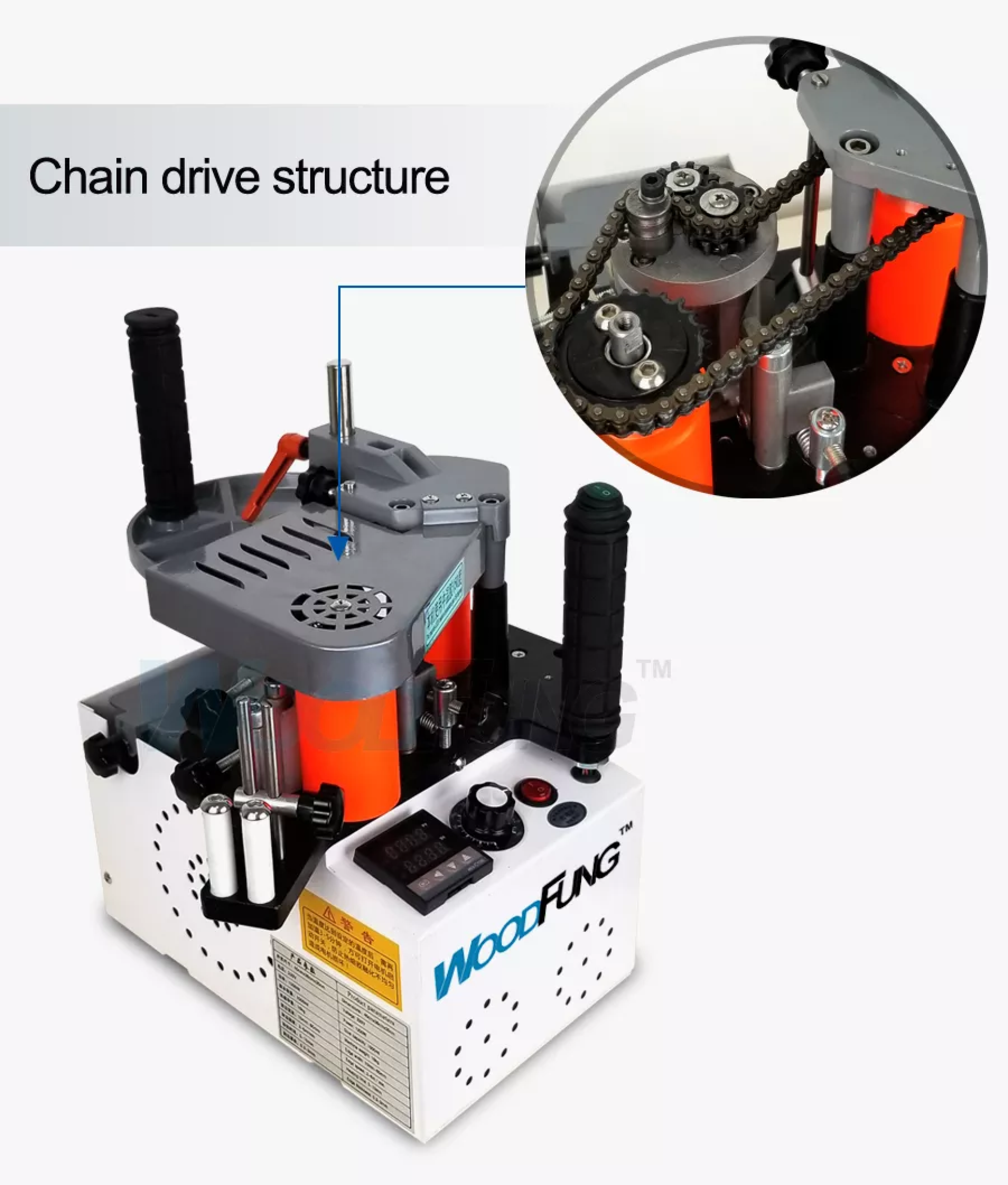 WF102B Woodworking PVC/ABS Portable Edge Banding Machine,Straight And ...
