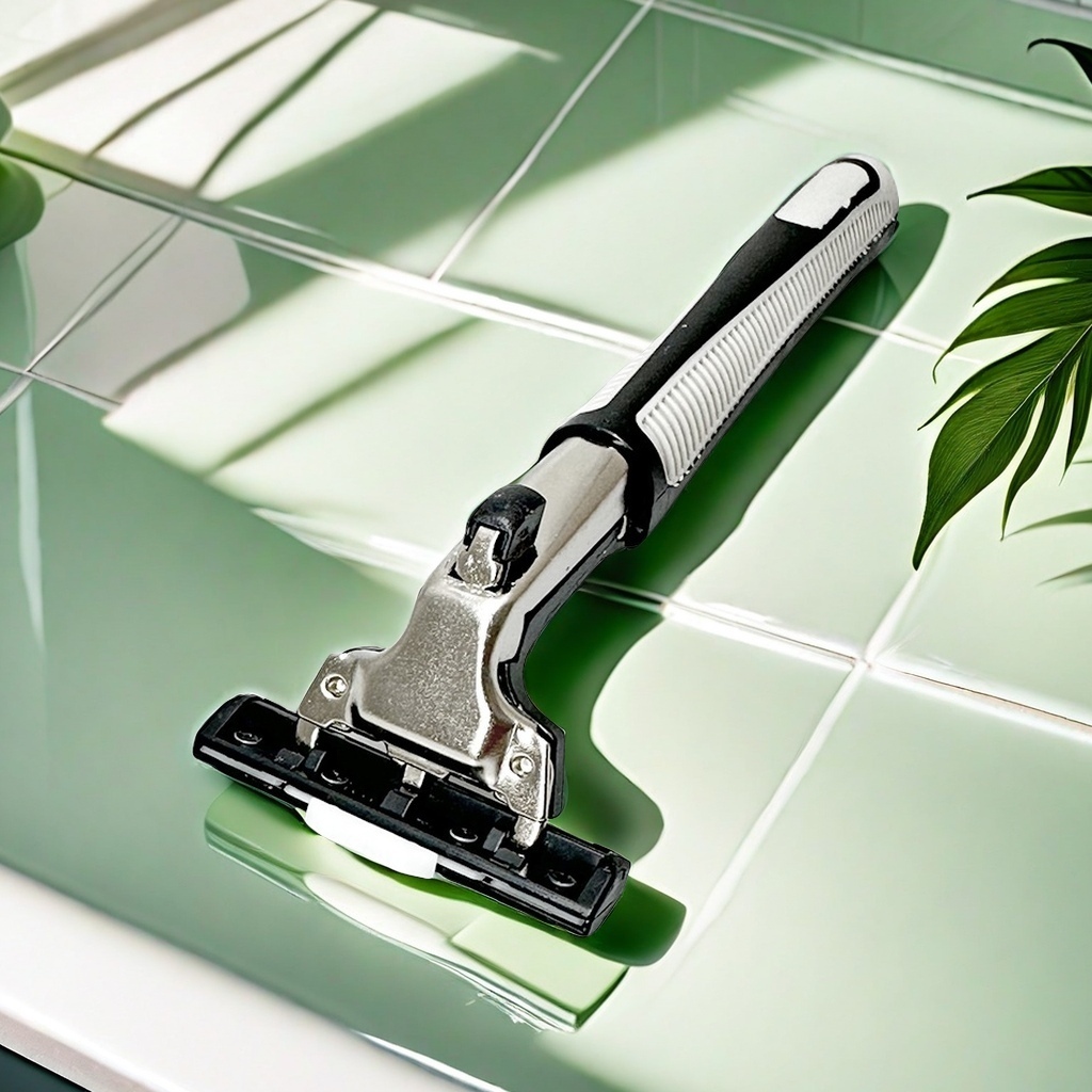 Razor & Blade Set with Wall Holder - 1 Razor + 30 Blades & Self ...
