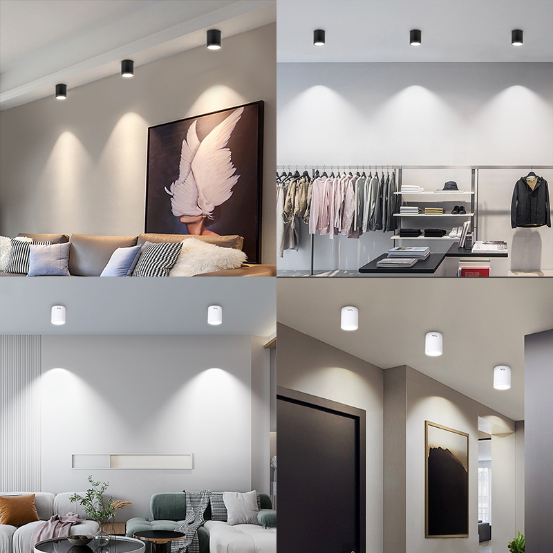Led Pin Light 3 Colors Surface Mounted Downlight Ceiling Lamp ...