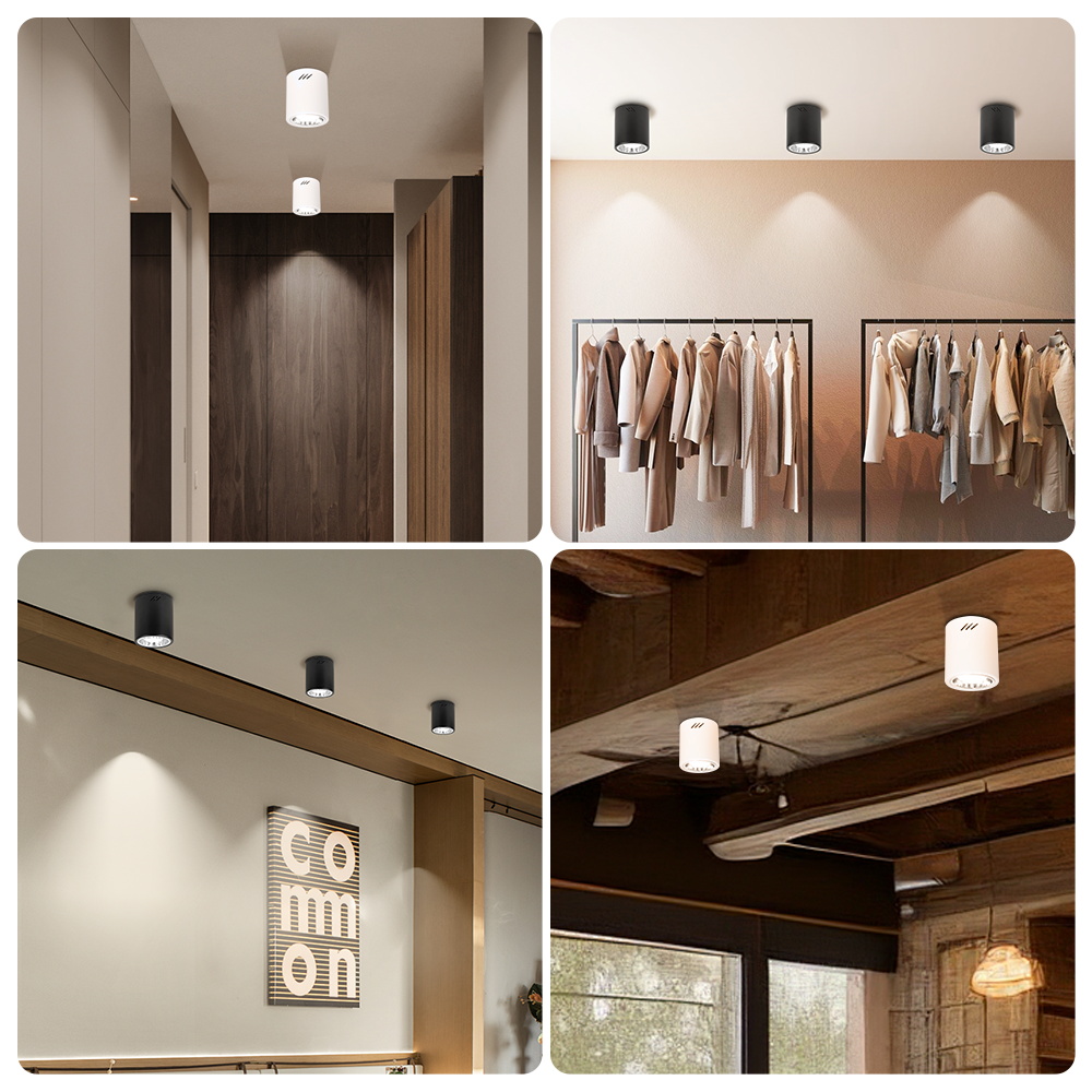 Led Pin Light 3 Colors Surface Mounted Downlight Ceiling Lamp ...