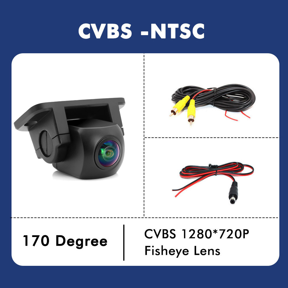 4K FHD 1920*1080P Vehicle Rear View Camera Car Reverse golden Fisheye ...