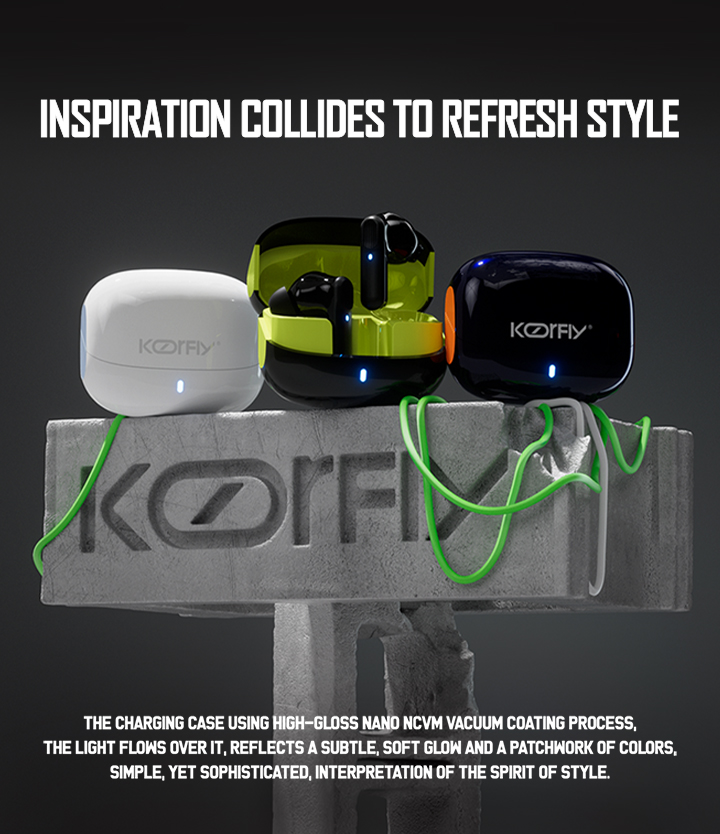 KOORFLY EP800 5.4G Bluetooth Wireless EarBuds IP7 Waterproof 4.5g Ultra ...