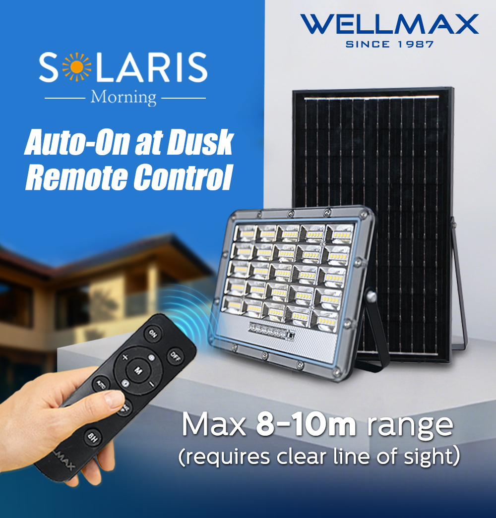 WELLMAX Solar Light Adopt SAMSUNG LED Chip Outdoor Flood Light With ...