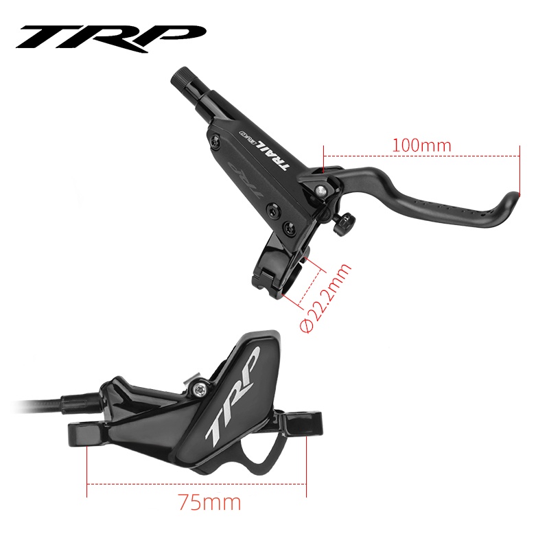 Freins à Disque Hydrauliques TRP Trail EVO HD-M843 - Paire Avant/arrière Pour VTT, Enduro, E-bike