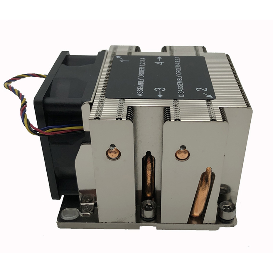 COOLSERVER S82 4 Heat pipe Copper 2U Server CPU Cooler for Intel LGA ...