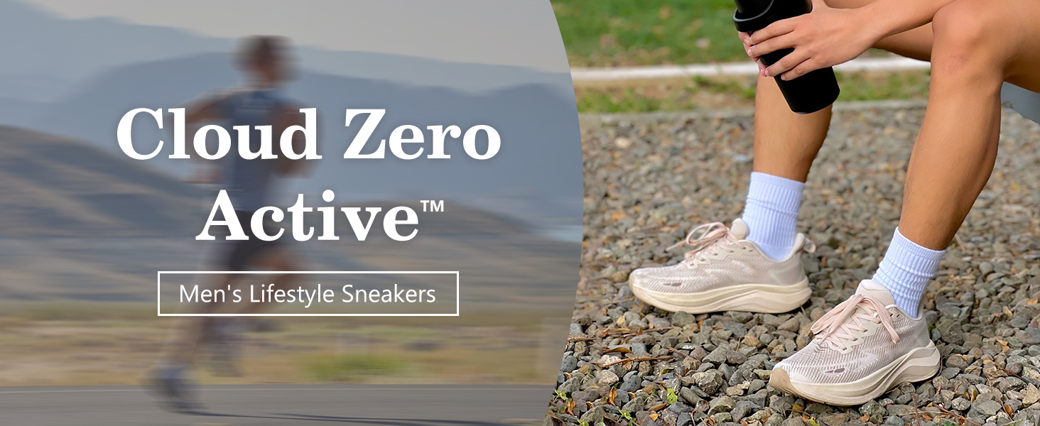 Hawkwell Cloud Zero Active Kussen voor dames, ademend, voor tennis, wandelen, modieuze sneakers, fitnessstudio, workout, verzorgingsschoenen, beige, 37 EU