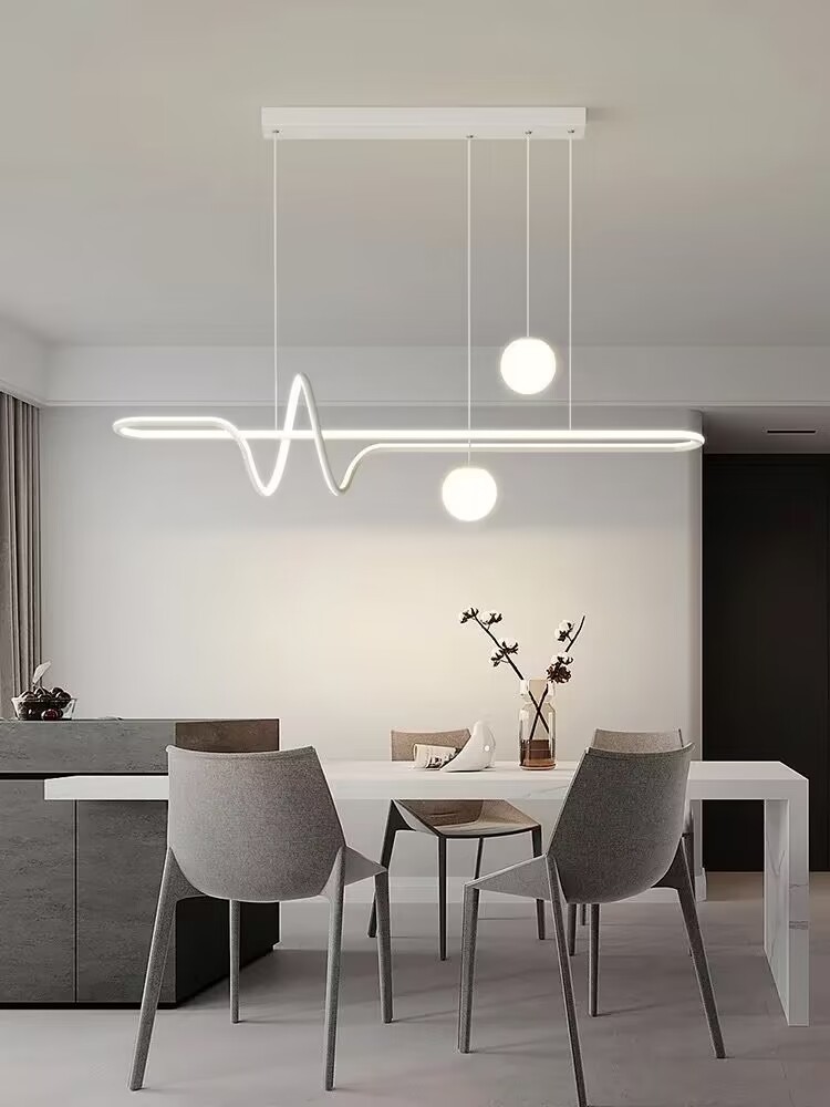 Dining Pendant Light Counter Tri Color Chandelier Ceiling Light LED ...
