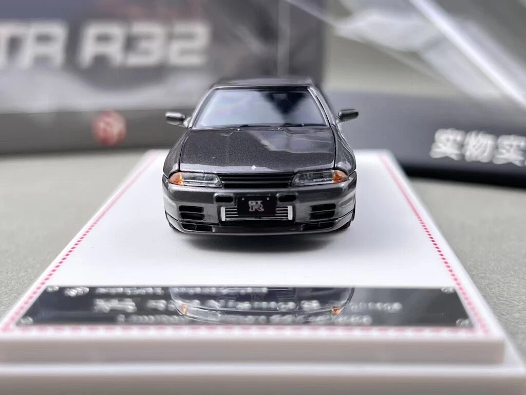 FH 1 64 Gray Skyline GTR R32 Nismo S-Tune Sports Model Diecast Collect ...