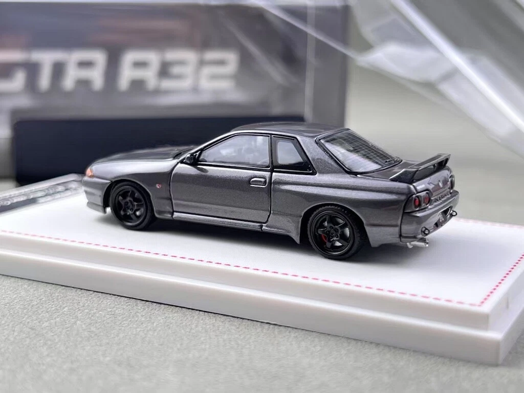 FH 1 64 Gray Skyline GTR R32 Nismo S-Tune Sports Model Diecast Collect ...