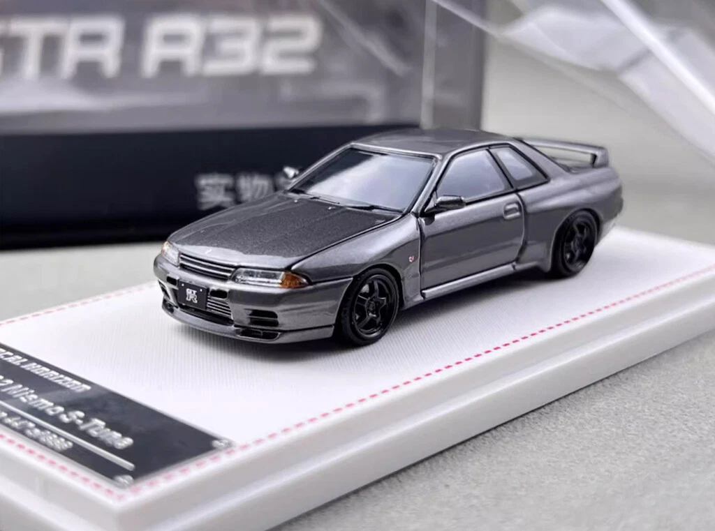 FH 1 64 Gray Skyline GTR R32 Nismo S-Tune Sports Model Diecast Collect ...