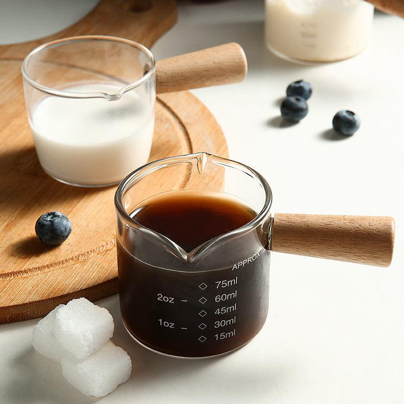 Coffee Measuring Cup Double Single Spouts Mini Jigger Espresso Cup ...
