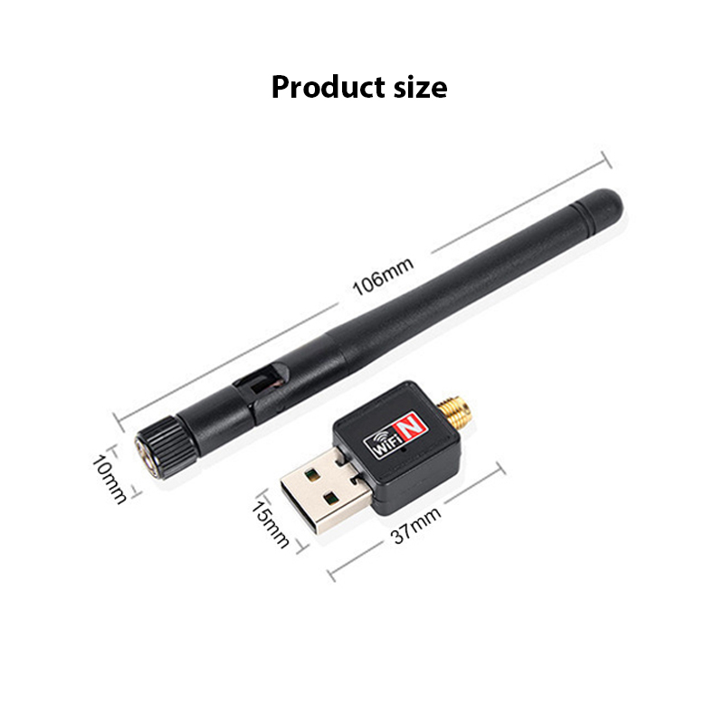 thumbnail image 2 of 100-Pack Realtek Mini USB WiFi Adapters – 802.11b/g/n Wireless LAN Card, 150Mbps, RTL8188 Chipset 2 of 6