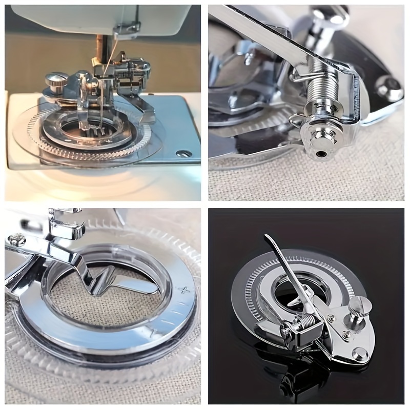 Silver-Gray Sewing Machine Circular Embroidery Presser Foot Daisy ...