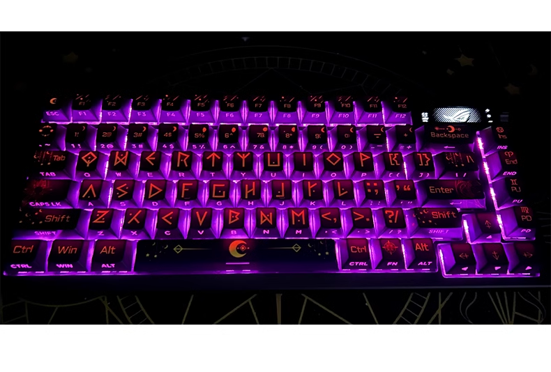 Night Sky Fantasy side transparent keycaps 130 keys PBT OEM DYE-SUB ...