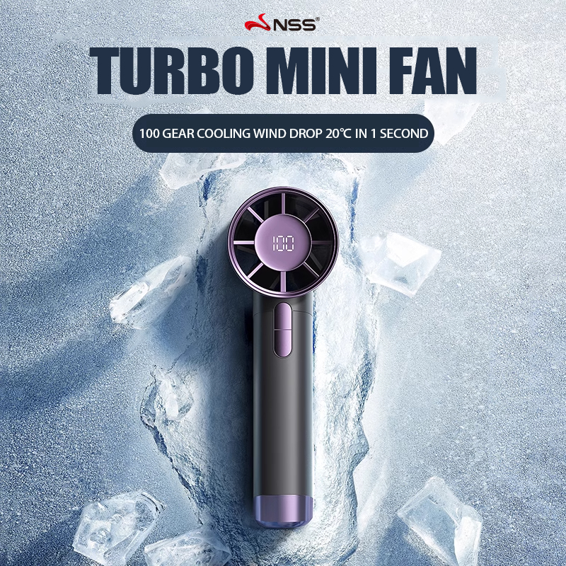 NSS 8000mah Rechargeable Turbo Mini Fan Portable Cooling Jet Fan USB ...