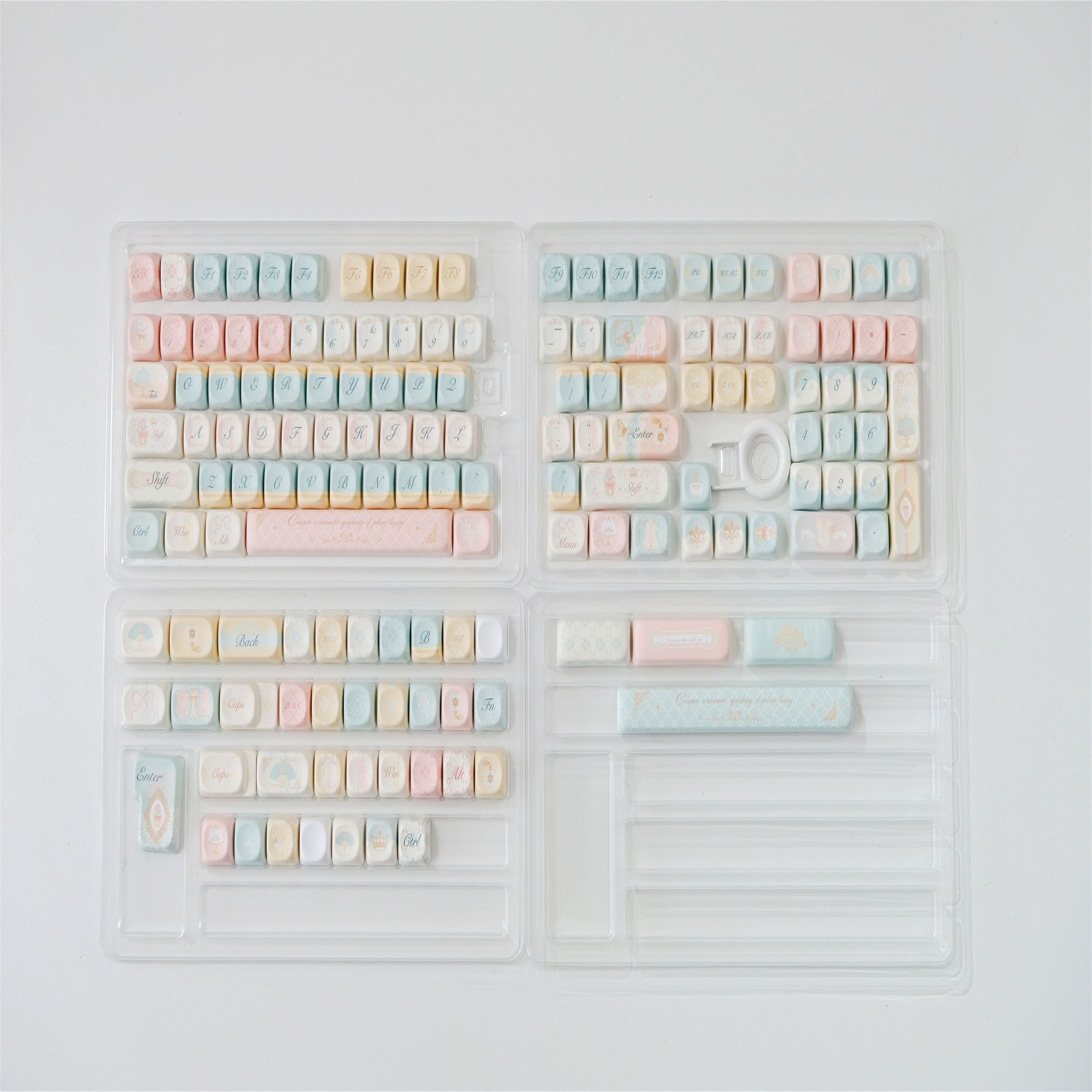 Rococo keycaps 149 Key MOA Profile DYE-SUB Personalized For CHERRY MX ...
